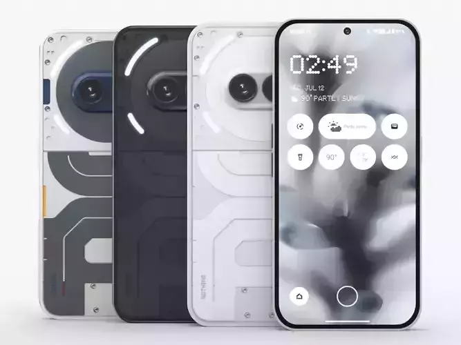 Nothing Phone 2a Low-poly 3D model