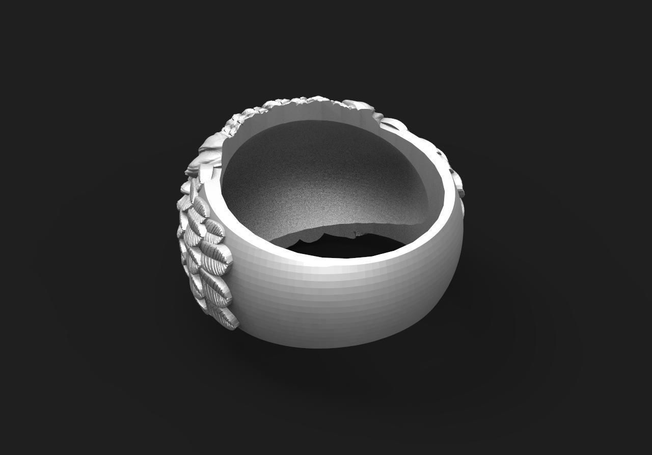 Owl ring 3d model 3D print model_3