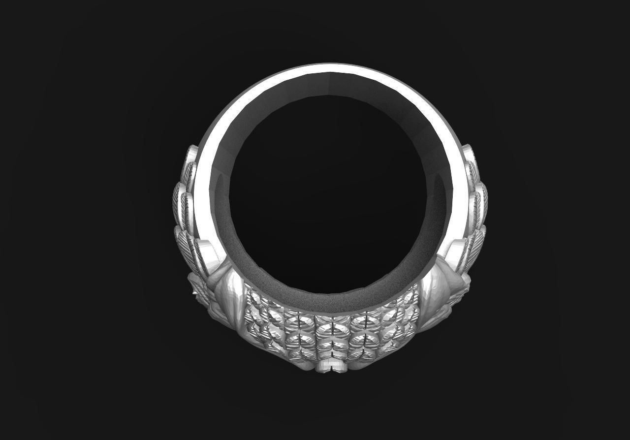 Owl ring 3d model 3D print model_4