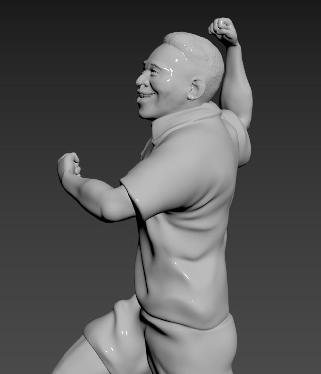 Pele  Comemorando gol 3D print model_1