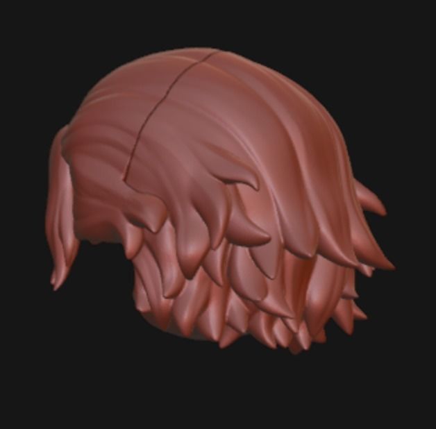 Nendoroi hair custom high quality stanley character 3D print model_5