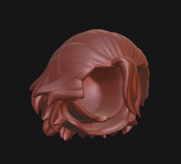 Nendoroi hair custom high quality stanley character 3D print model_2