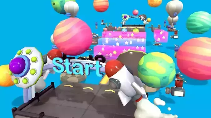 Cute Platformer Asset Pack - Space