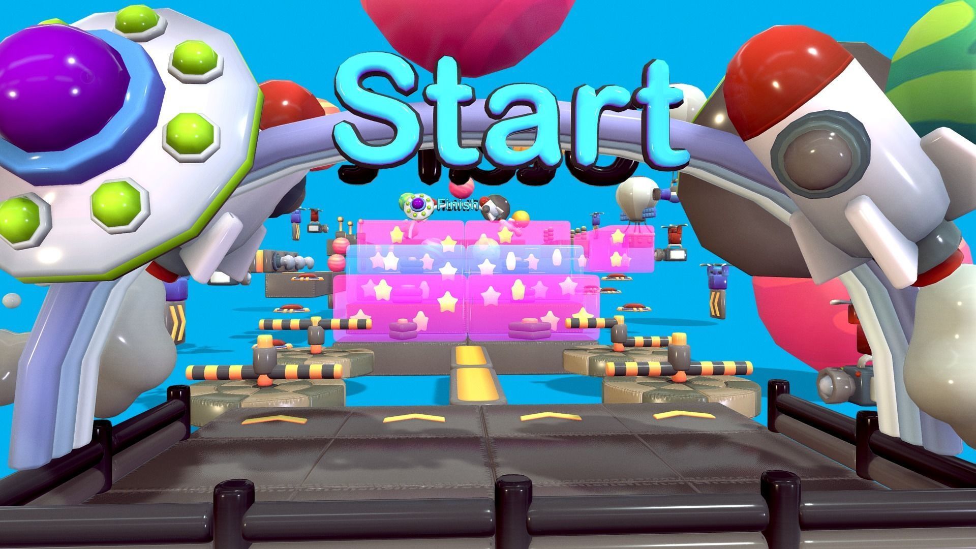 Cute Platformer Asset Pack - Space Low-poly 3D model_1