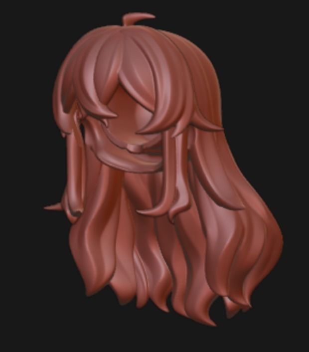 Nendoroid long hair high quality 3D print model_2