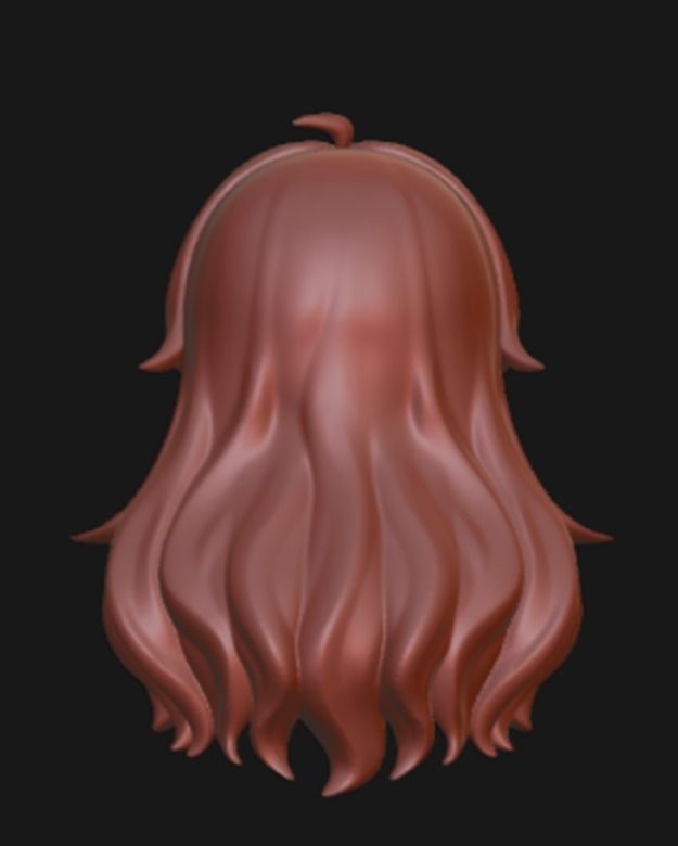 Nendoroid long hair high quality 3D print model_4