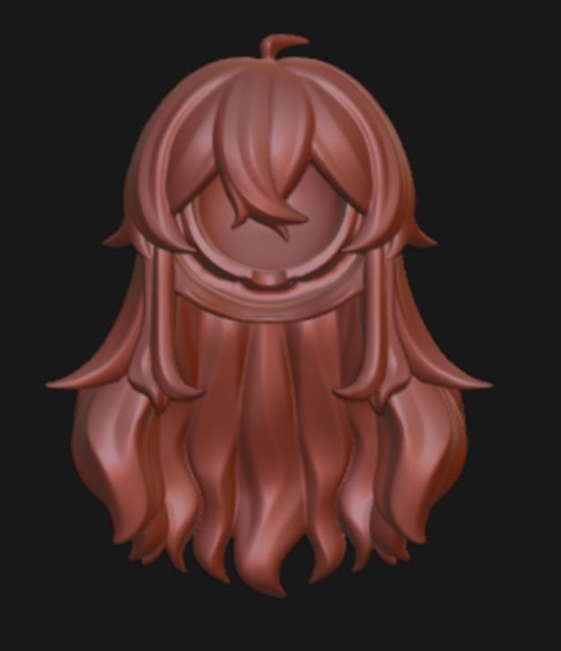 Nendoroid long hair high quality 3D print model_1