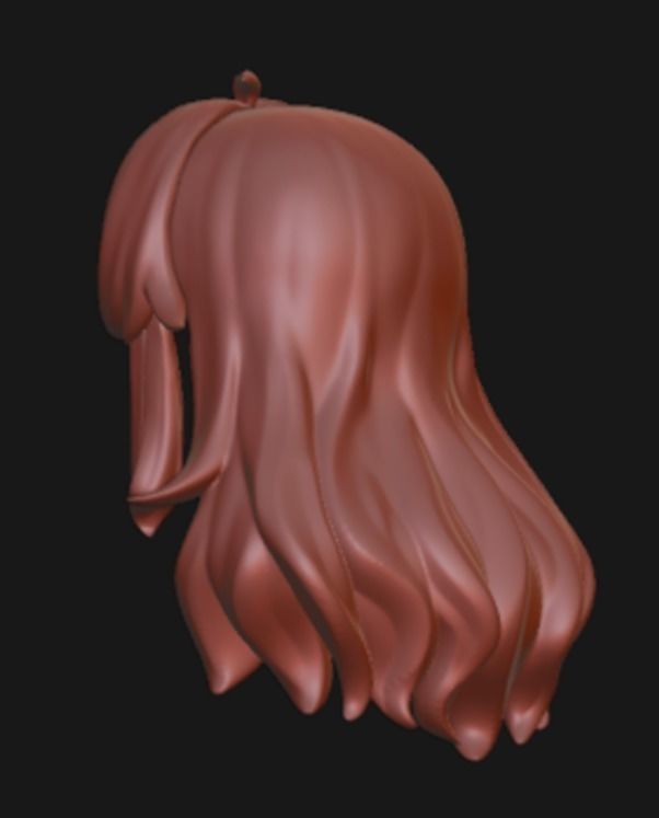 Nendoroid long hair high quality 3D print model_3