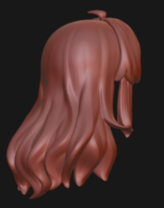 Nendoroid long hair high quality 3D print model_5