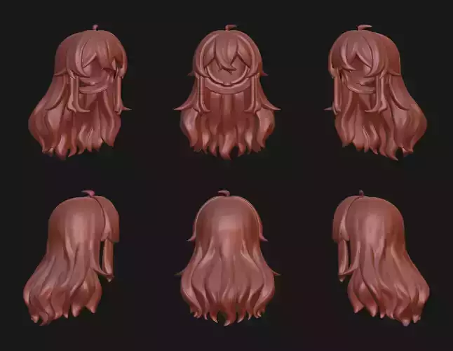 Nendoroid long hair high quality 3D print model