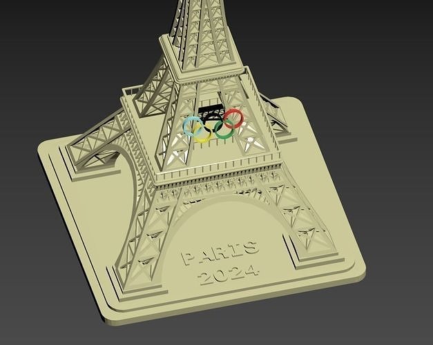 Eiffel Tower Paris 2024 Free 3D model