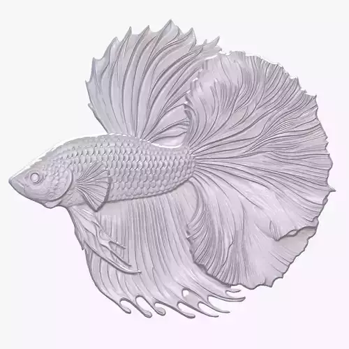 Betta 7 basrelief for 3D printing 3D print model