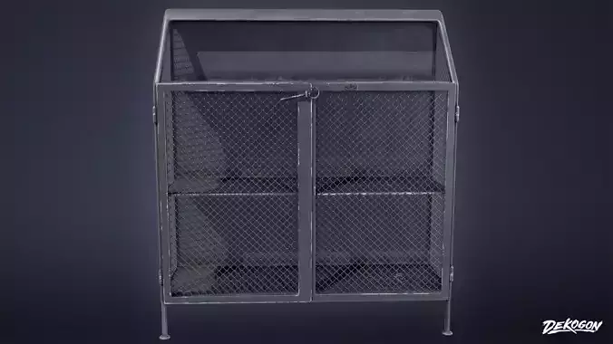 ATTIC - Metal Closet 01 - LOW POLY