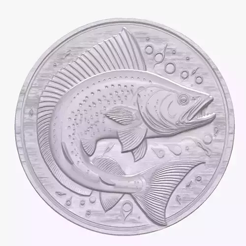Dog Fish 1 basrelief for 3D printing