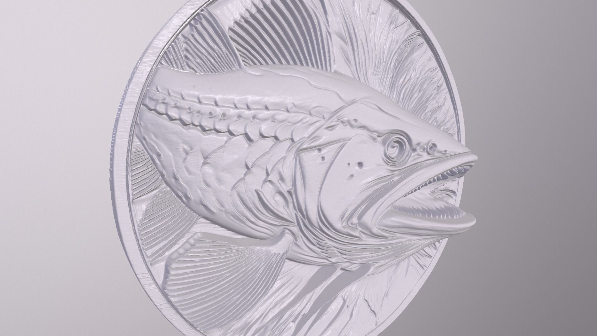 Dog Fish 2 basrelief for 3D printing 3D print model_4