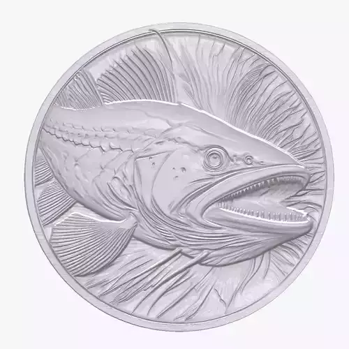 Dog Fish 2 basrelief for 3D printing