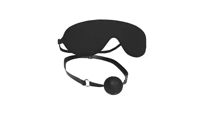 Blindfold strap and Gag BDSM bondage set 