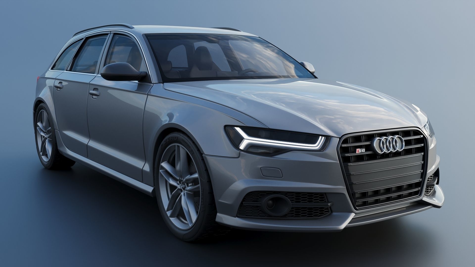 Audi S6 Avant 2016 3D print model_10