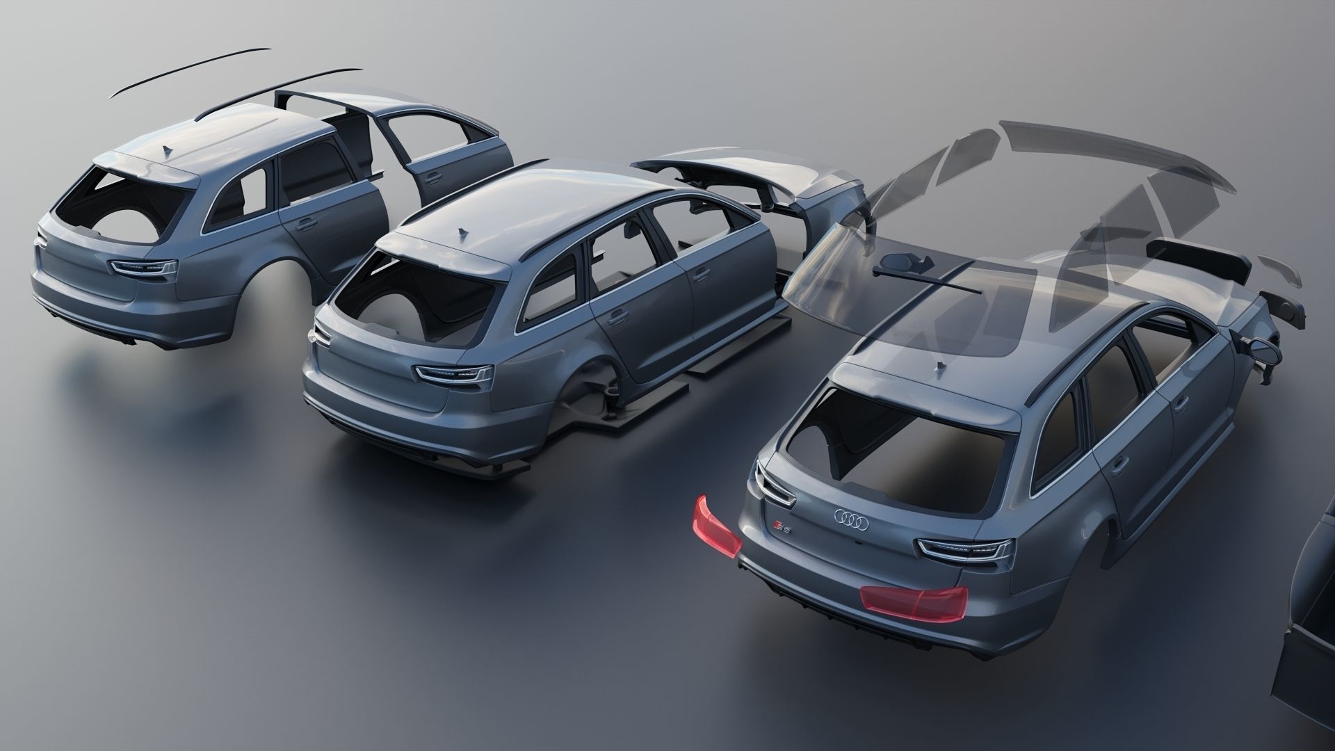 Audi S6 Avant 2016 3D print model_18