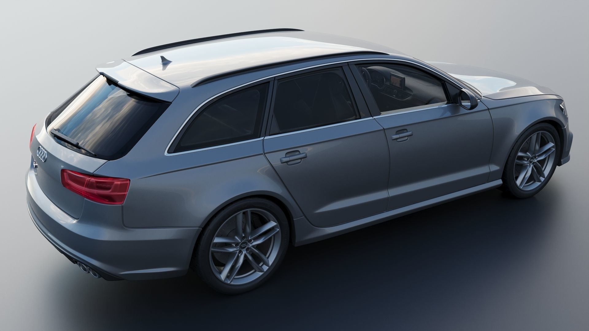 Audi S6 Avant 2016 3D print model_6