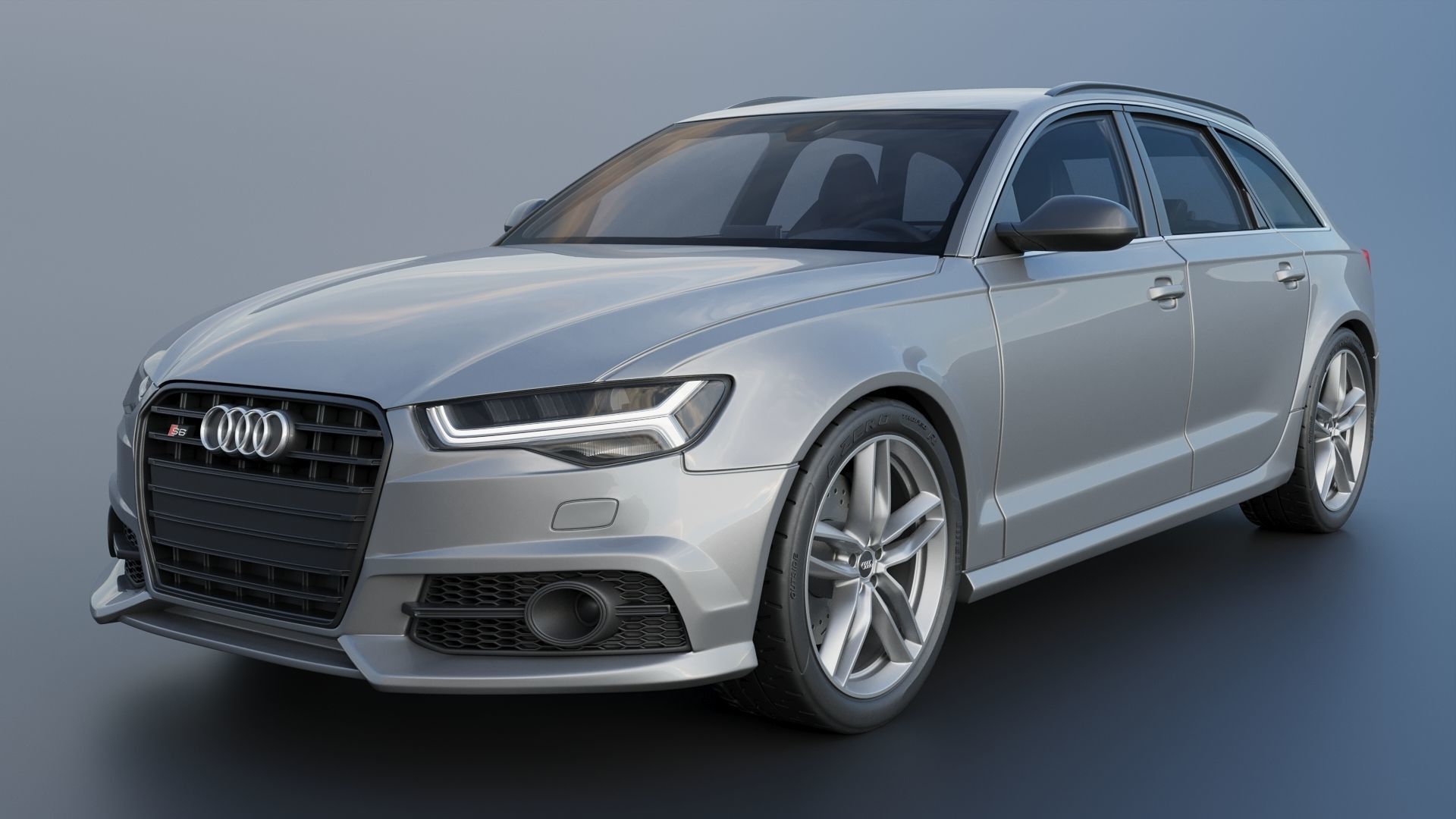 Audi S6 Avant 2016 3D print model_1