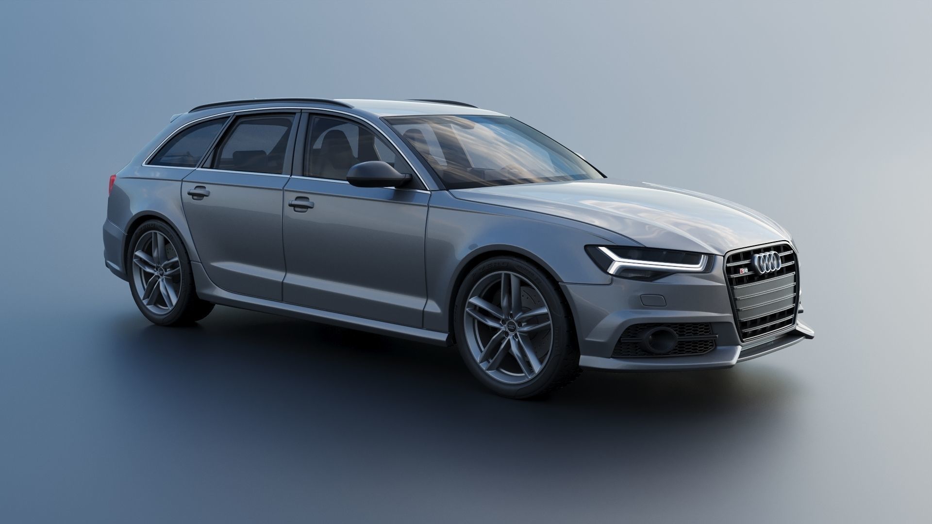 Audi S6 Avant 2016 3D print model_9