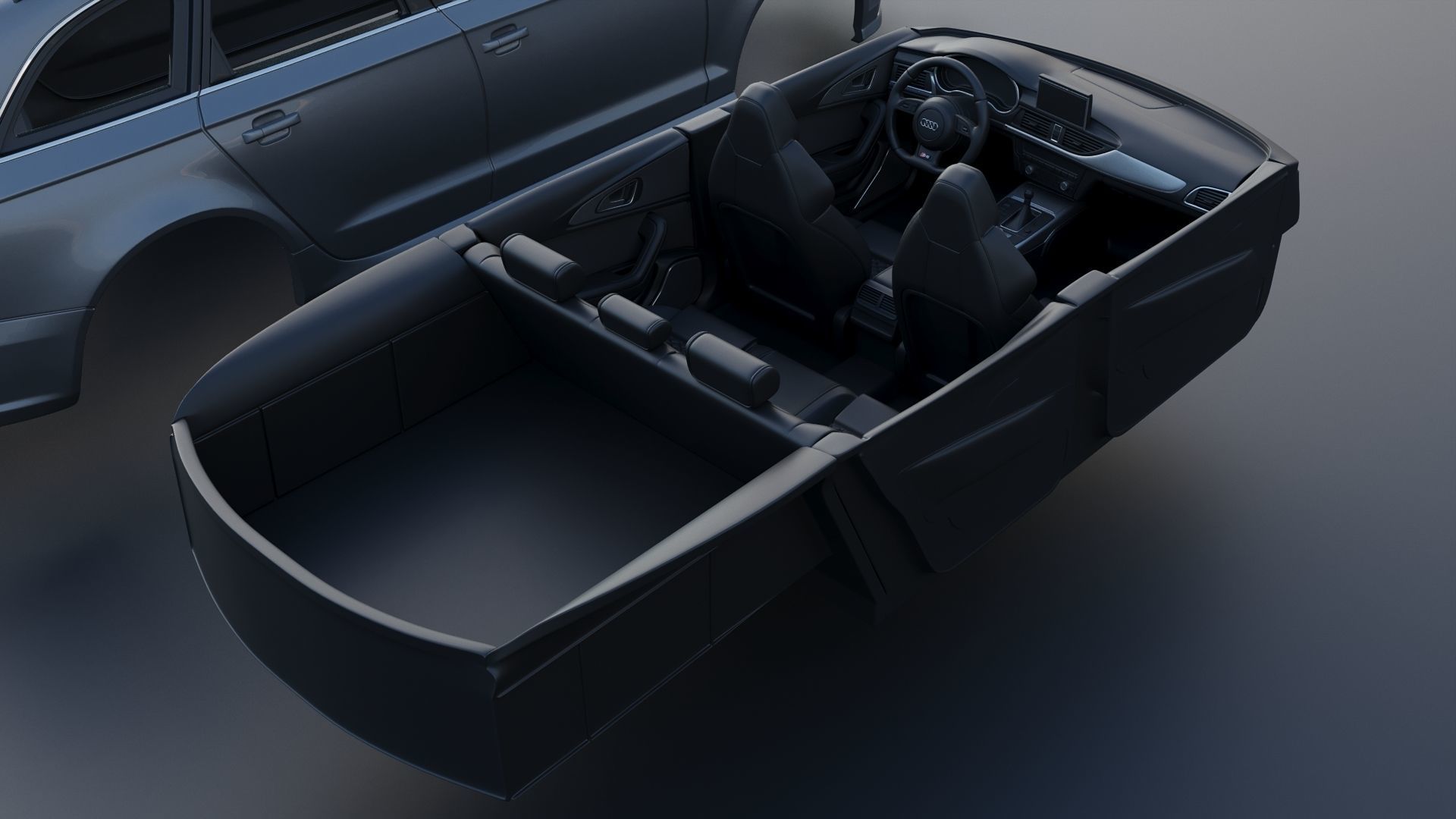 Audi S6 Avant 2016 3D print model_21