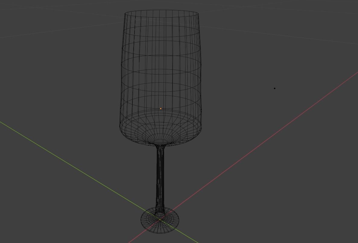 Glass Goblet 3D model_3