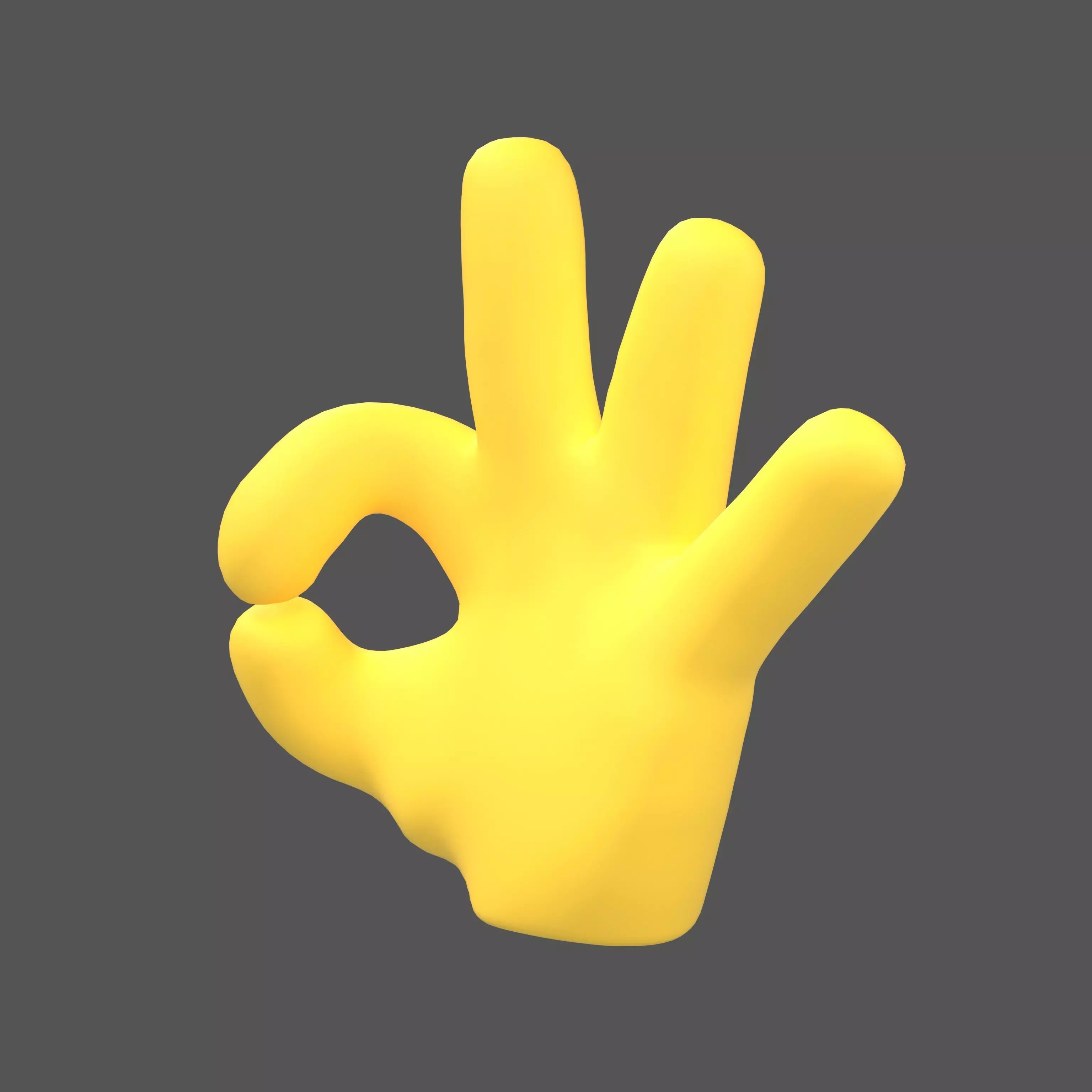 OK Hand v1 006 Low-poly 3D model_0