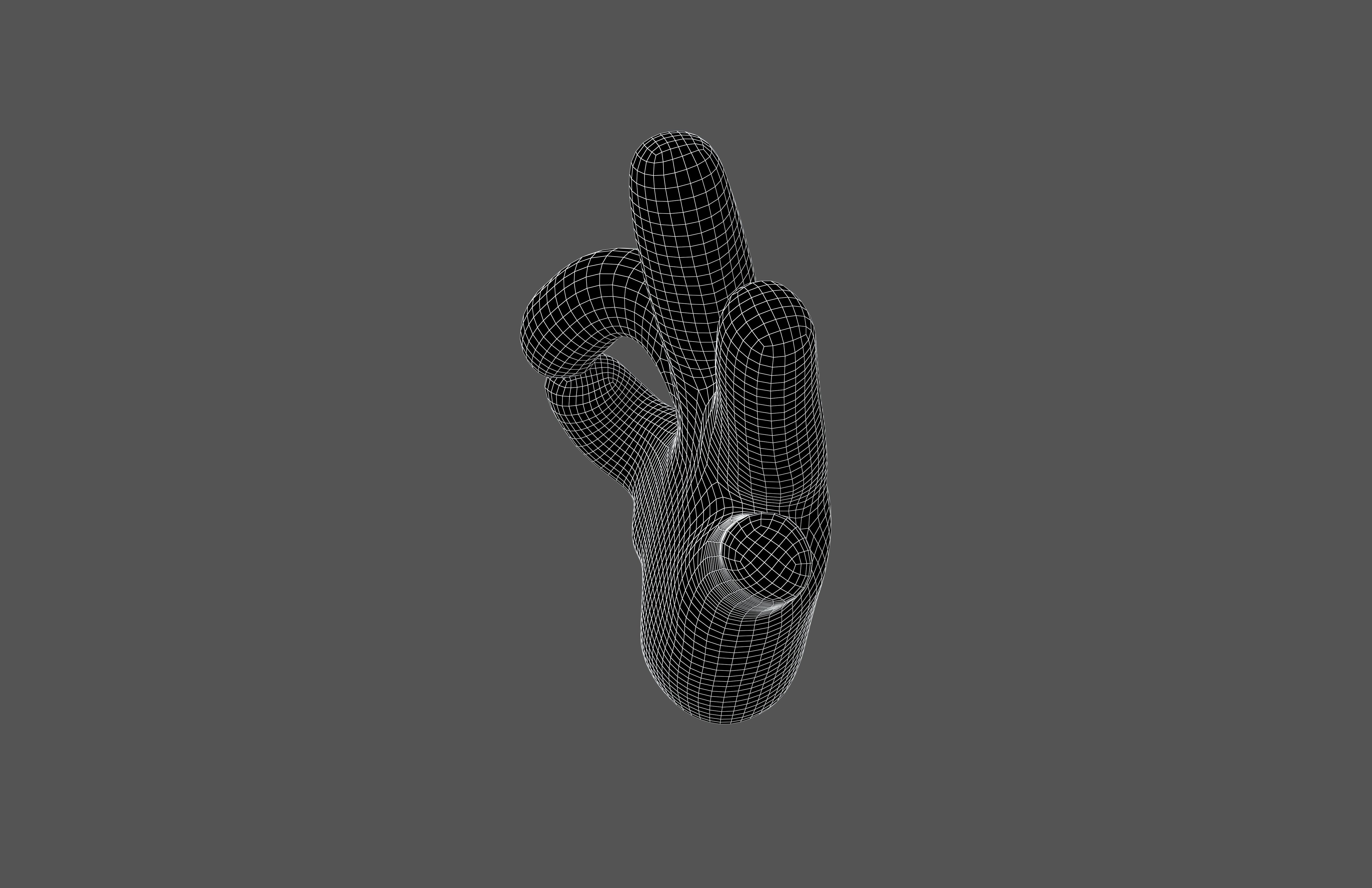 OK Hand v1 006 Low-poly 3D model_6