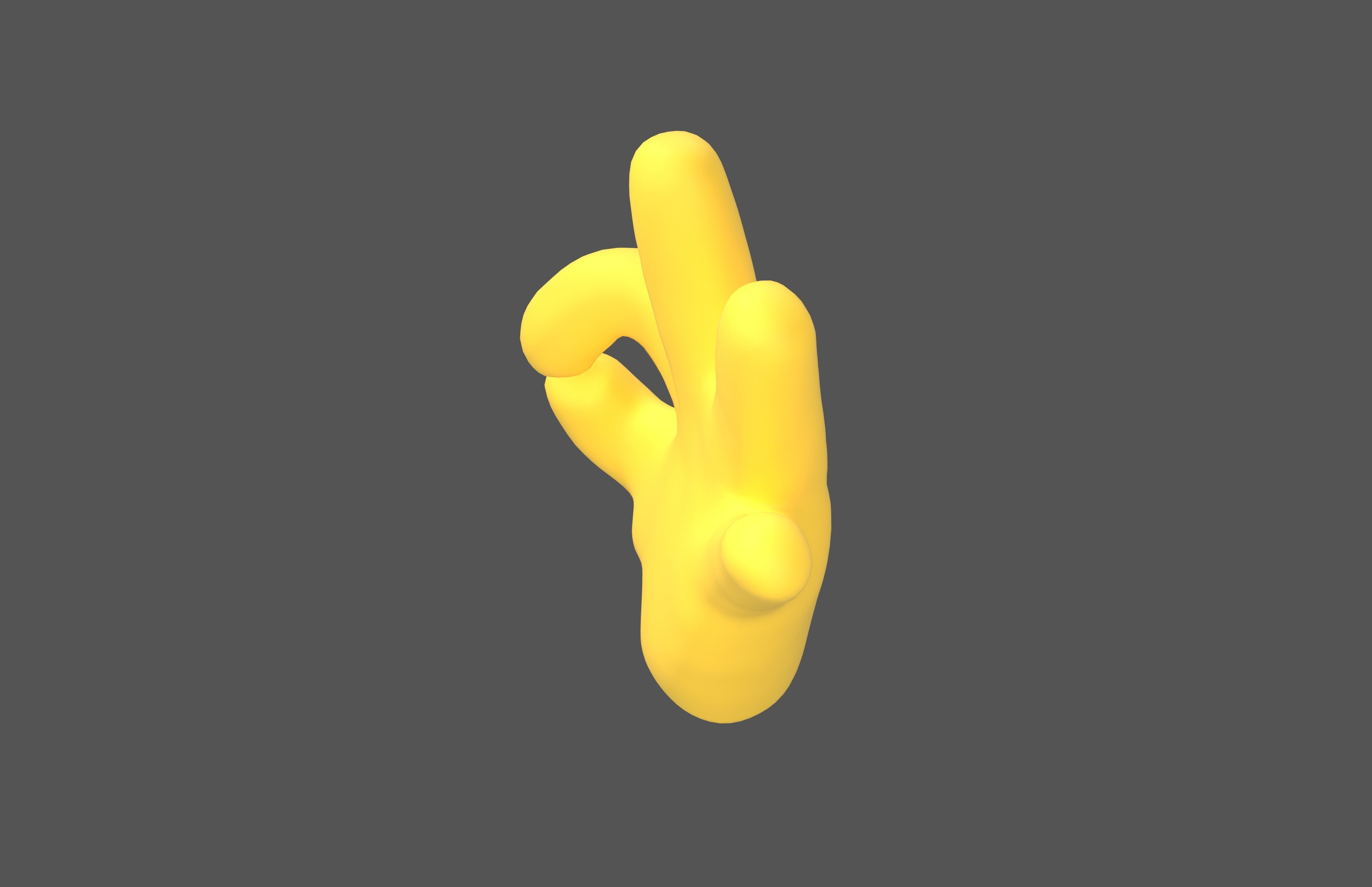 OK Hand v1 006 Low-poly 3D model_2