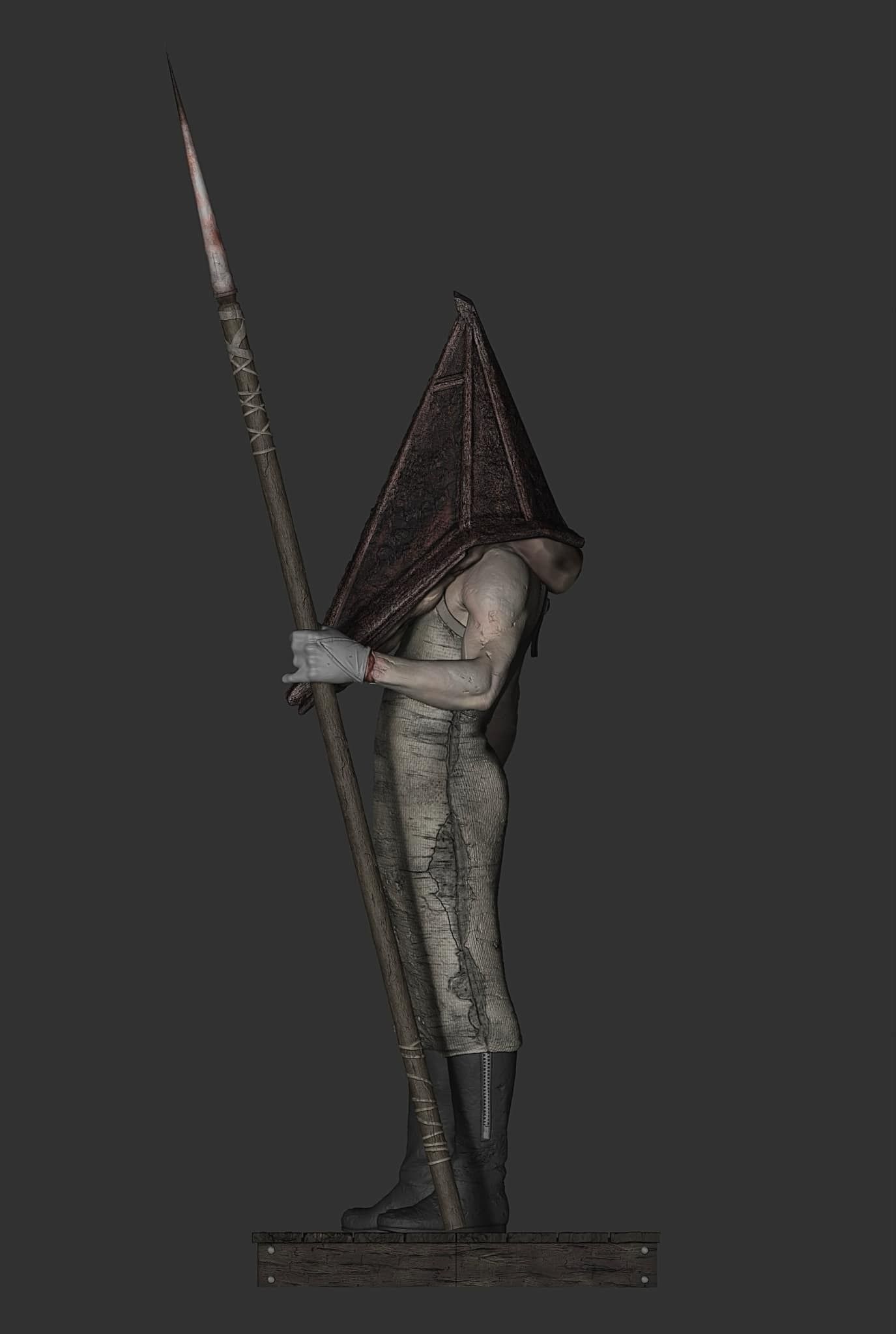 Silent hill pyramid head 3D print model_5