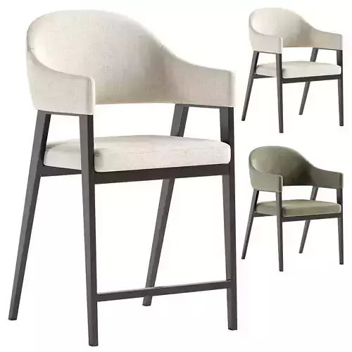 Adele Counter Stool and Adele Dining Chair 3D model