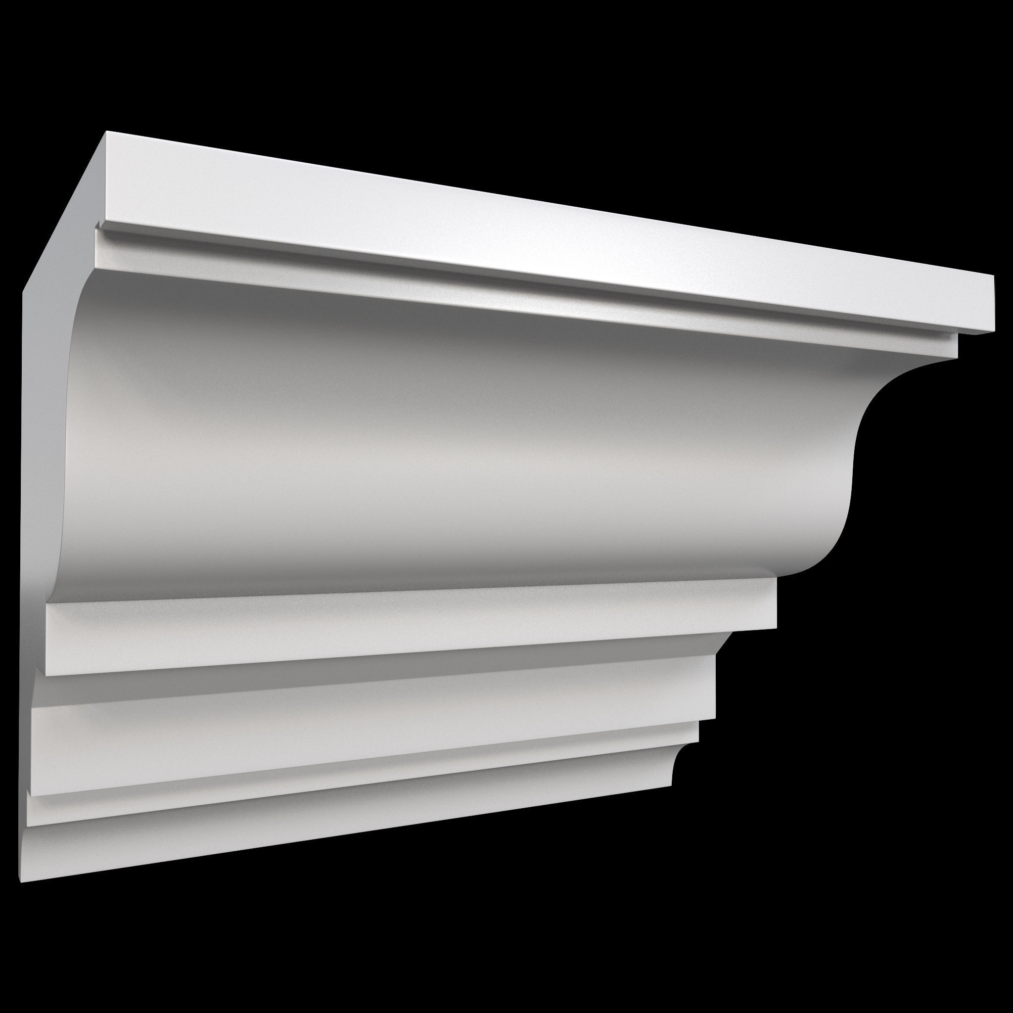 35 Cornice Base and High Mesh Vol 2 Low-poly 3D model_33