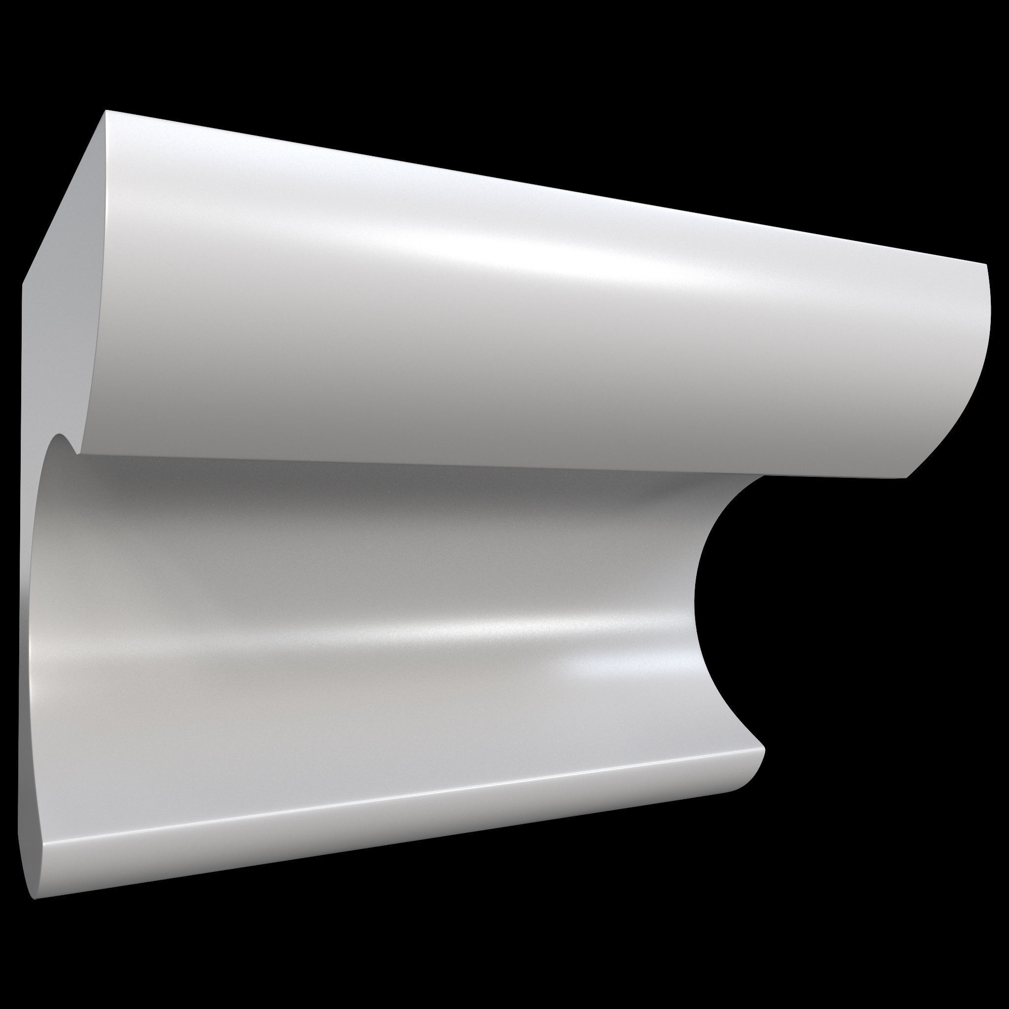 35 Cornice Base and High Mesh Vol 2 Low-poly 3D model_24