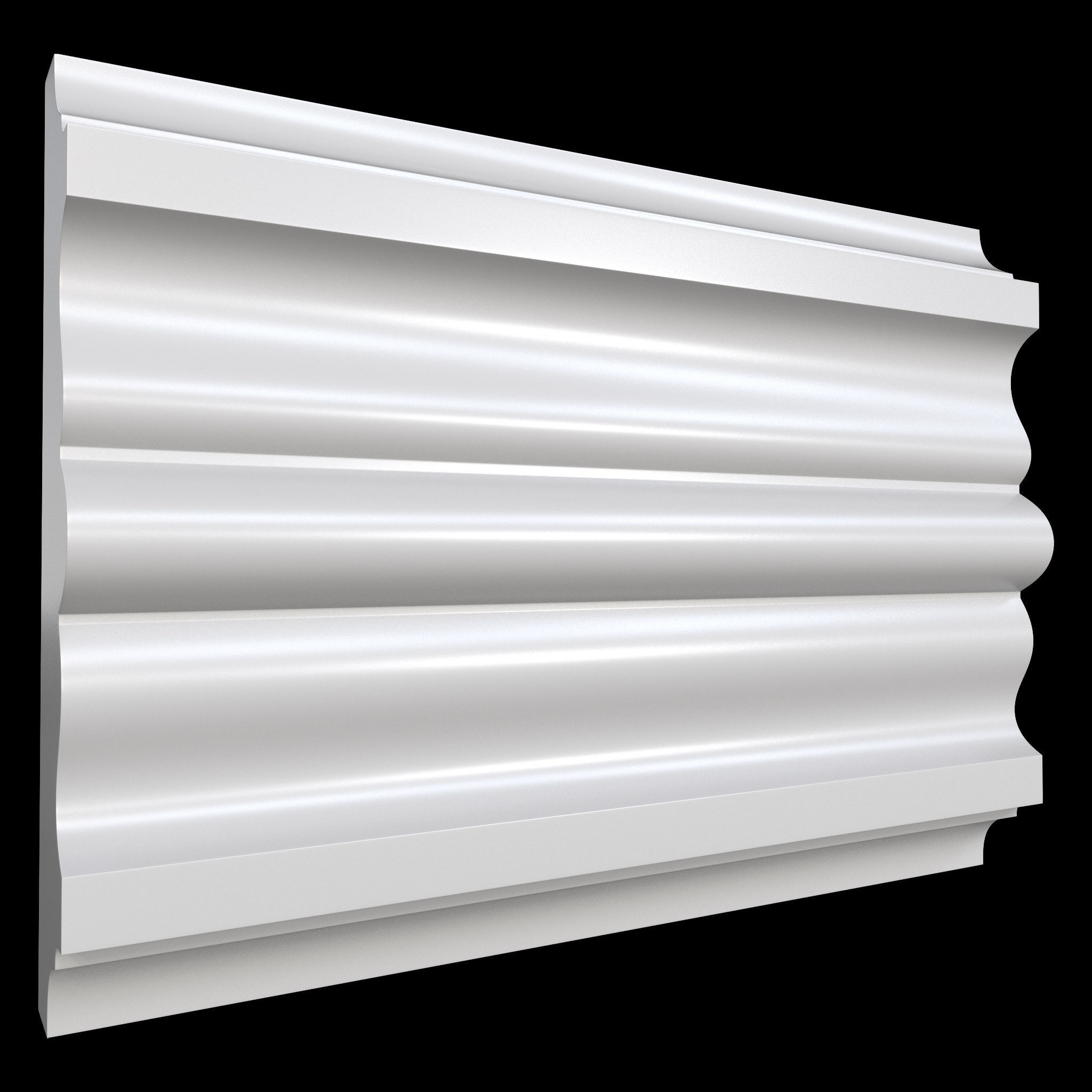 35 Cornice Base and High Mesh Vol 2 Low-poly 3D model_34