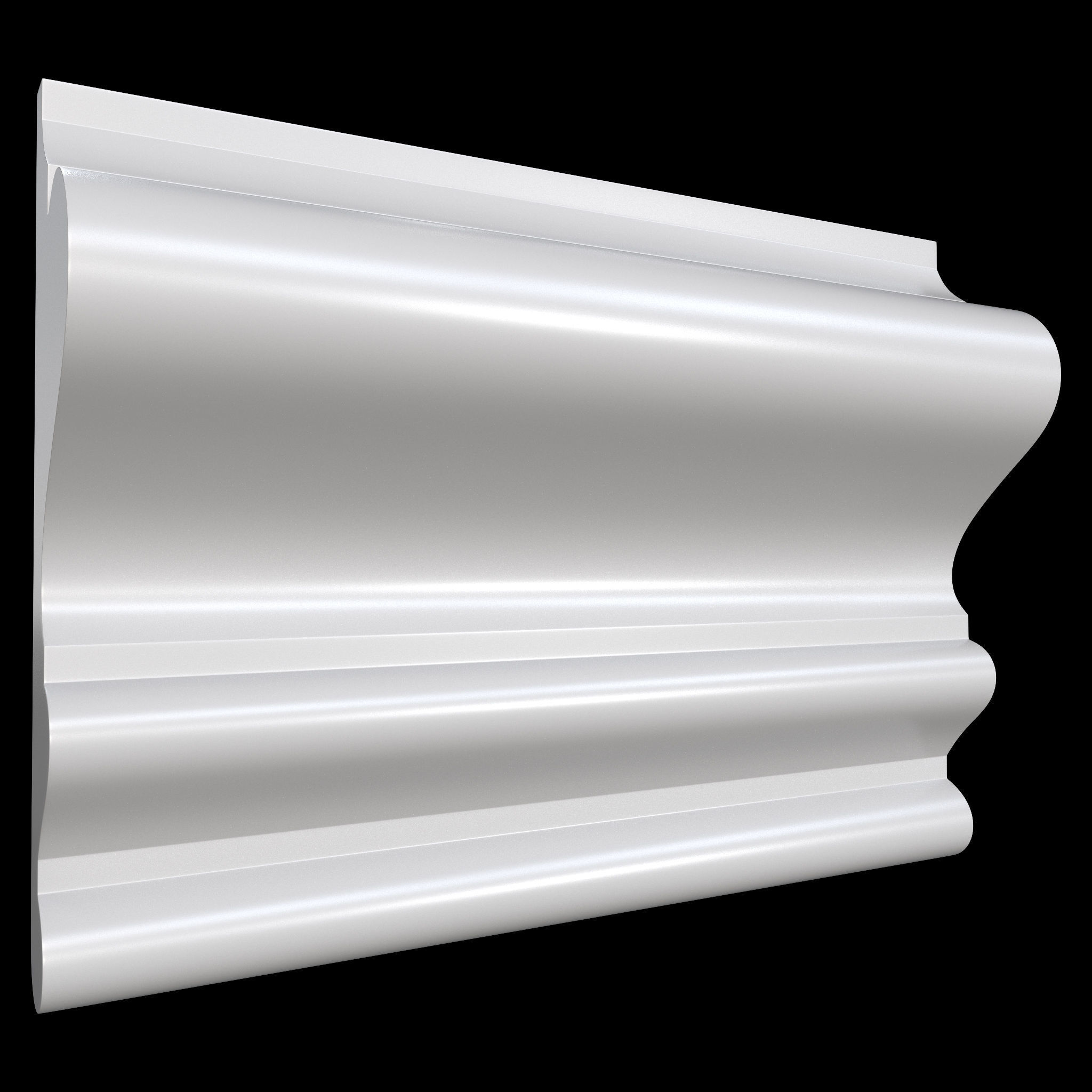 35 Cornice Base and High Mesh Vol 2 Low-poly 3D model_29