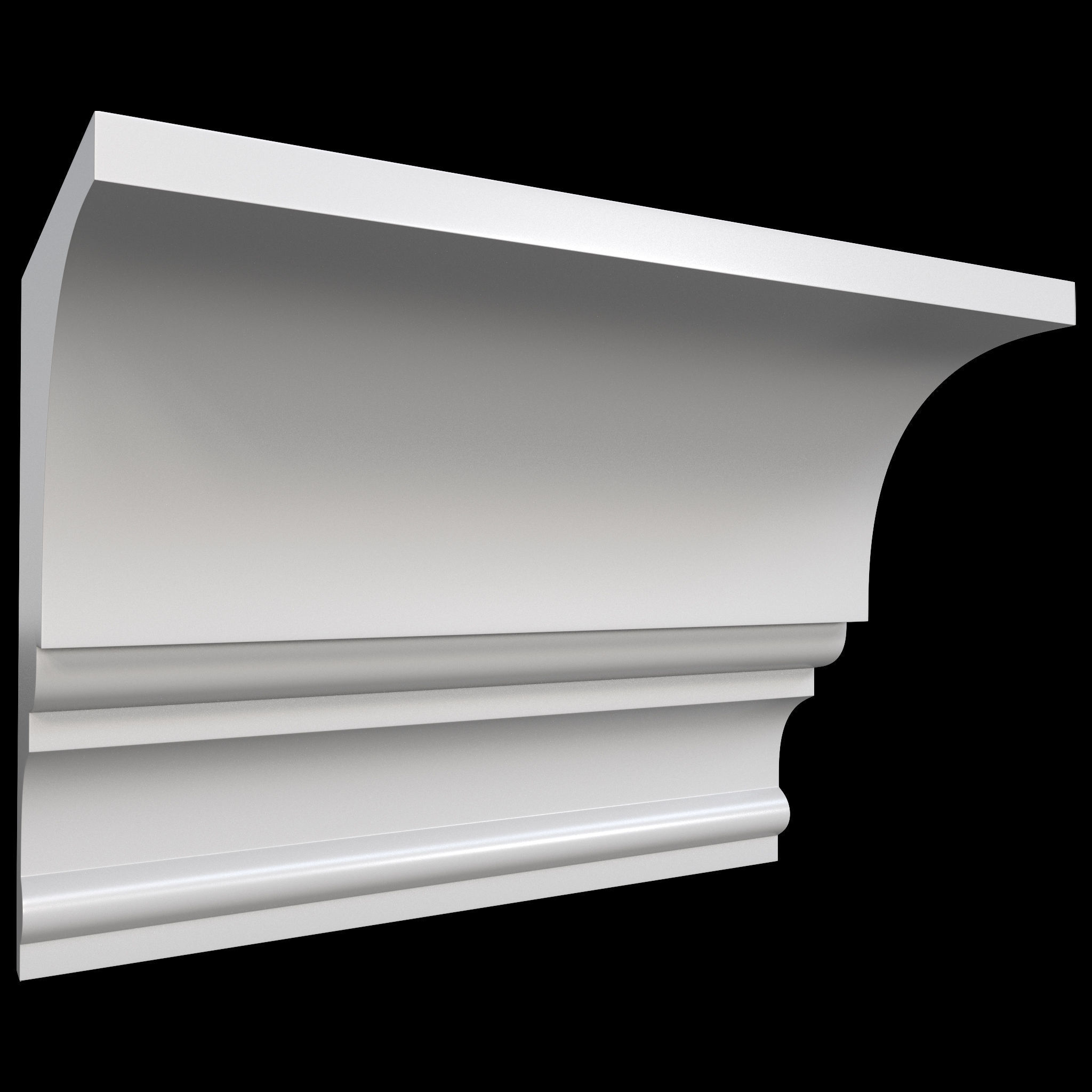 35 Cornice Base and High Mesh Vol 2 Low-poly 3D model_13