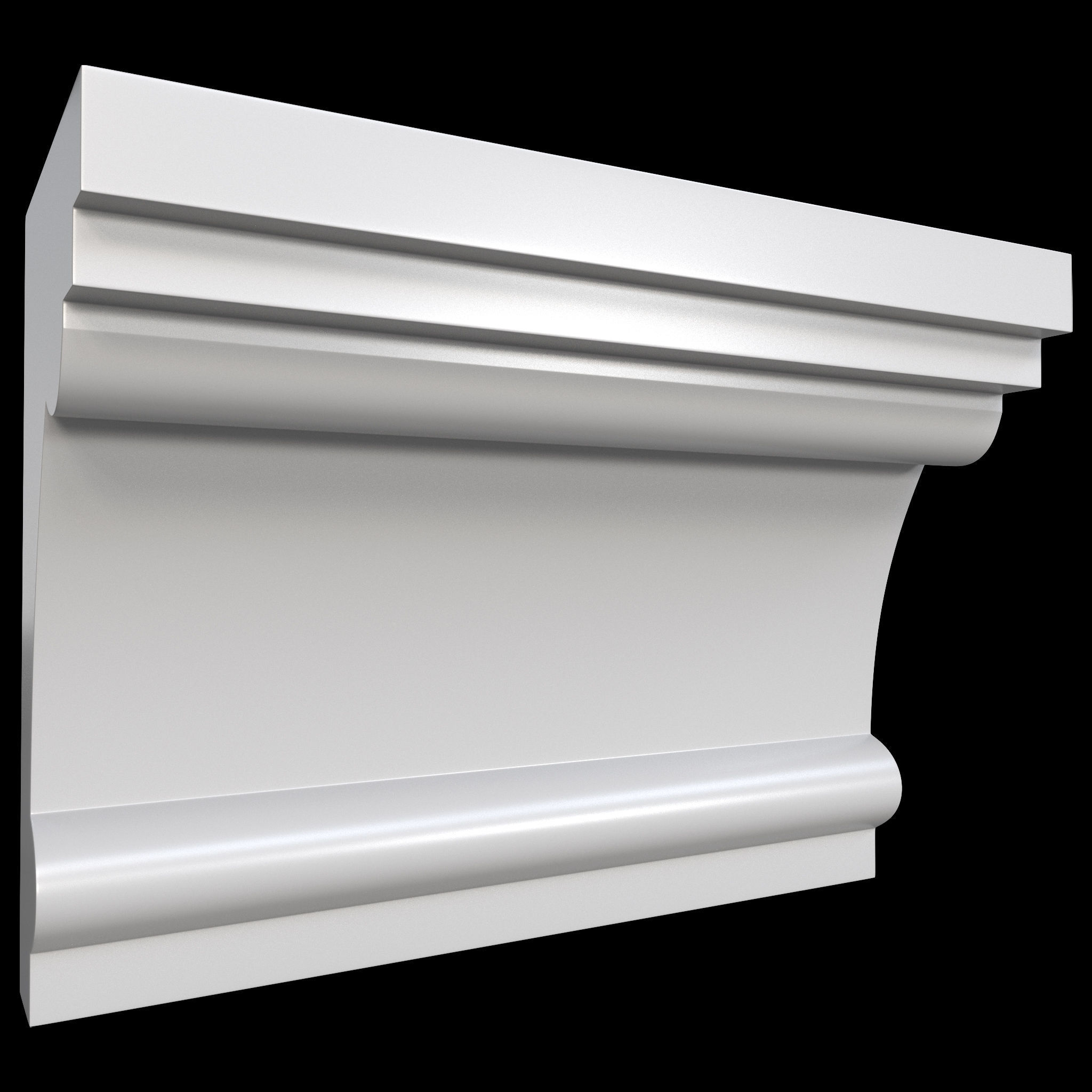 35 Cornice Base and High Mesh Vol 2 Low-poly 3D model_22