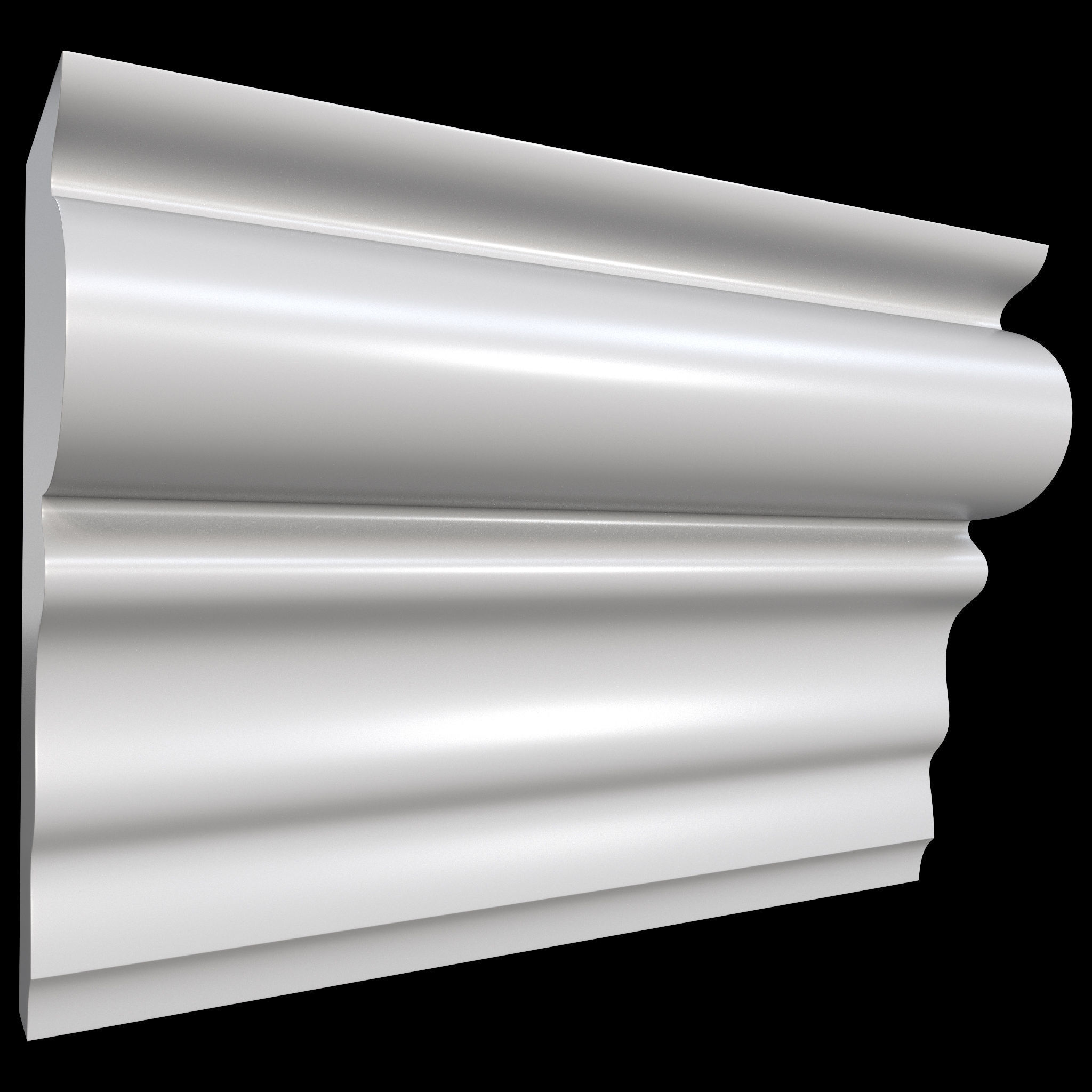 35 Cornice Base and High Mesh Vol 2 Low-poly 3D model_14