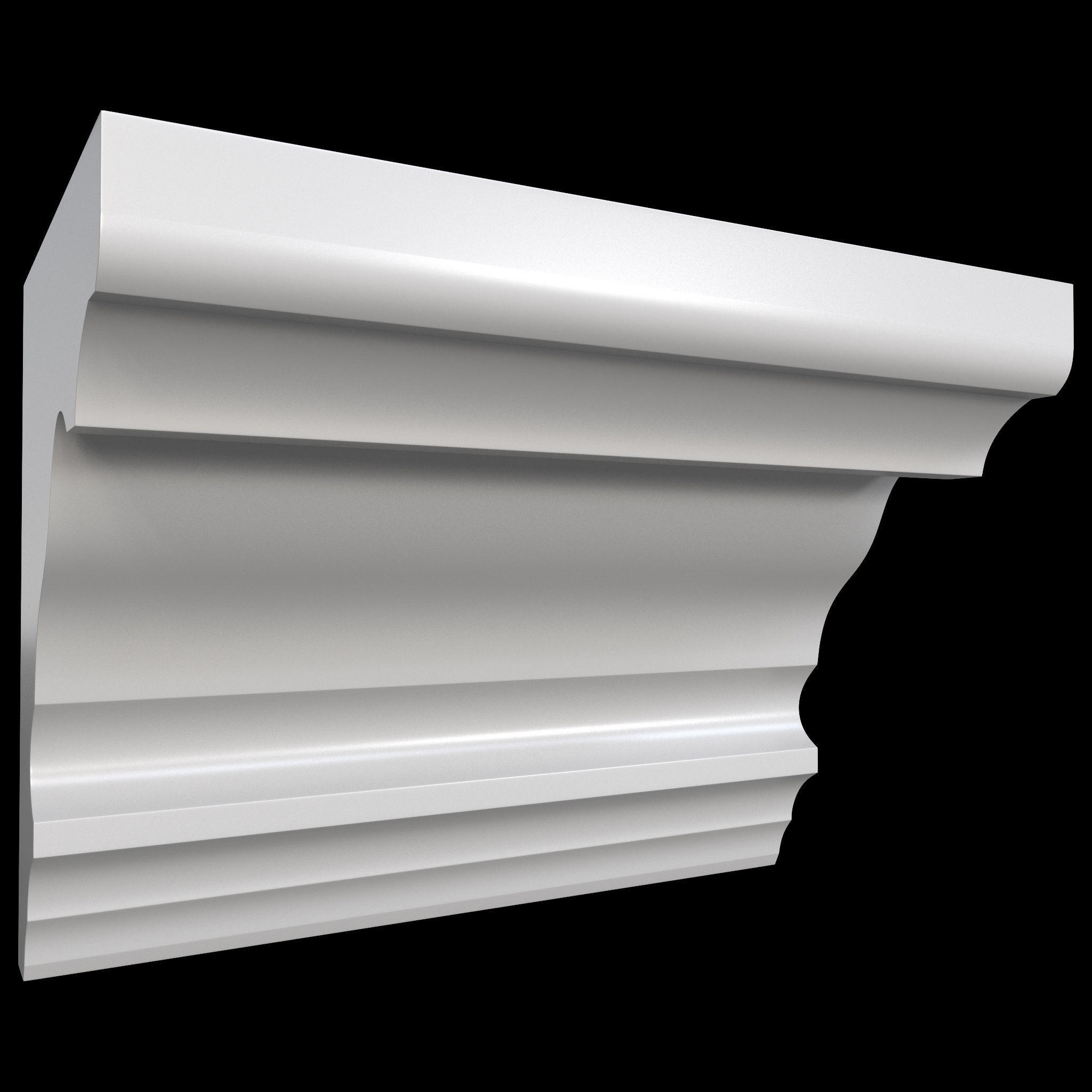 35 Cornice Base and High Mesh Vol 2 Low-poly 3D model_23