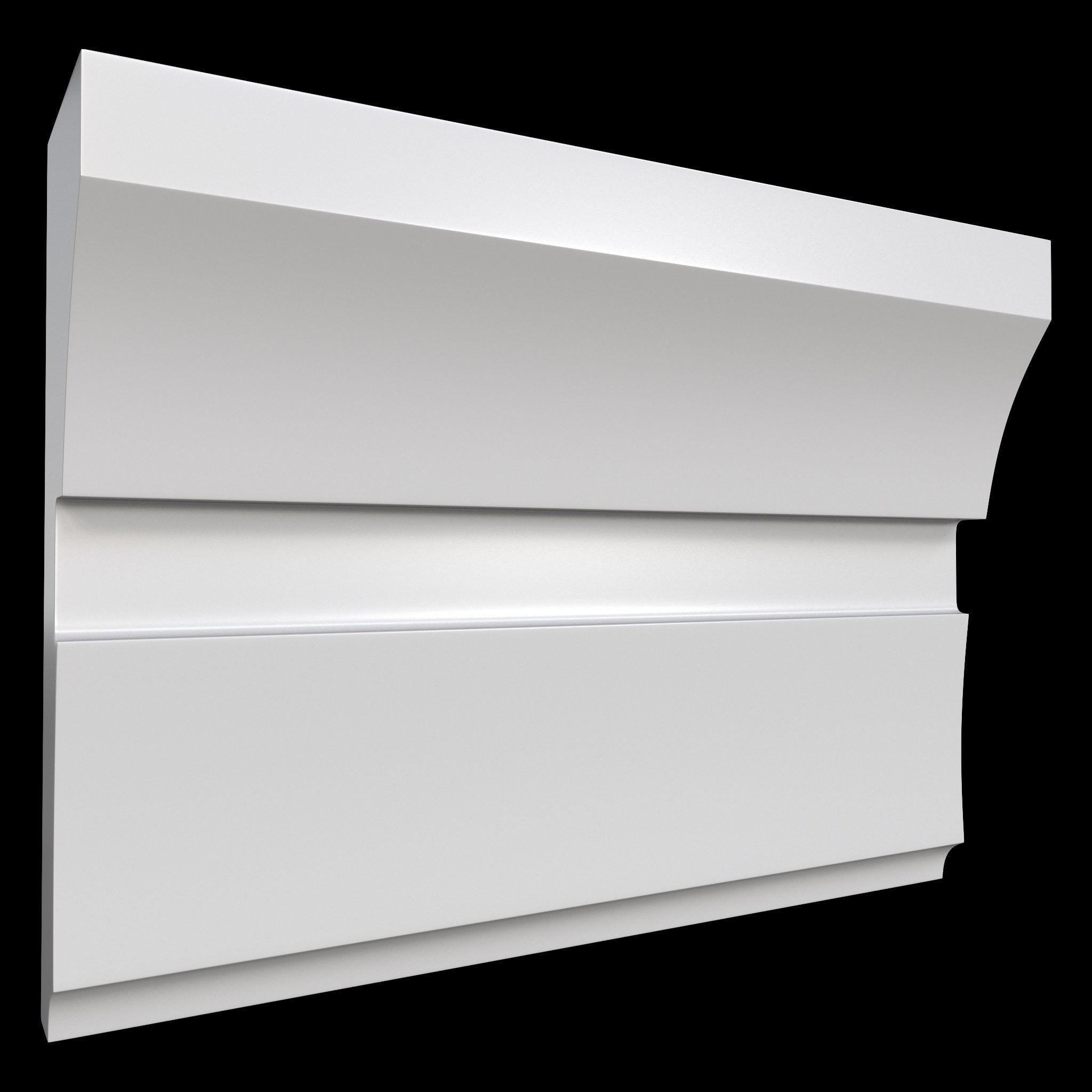 35 Cornice Base and High Mesh Vol 2 Low-poly 3D model_18