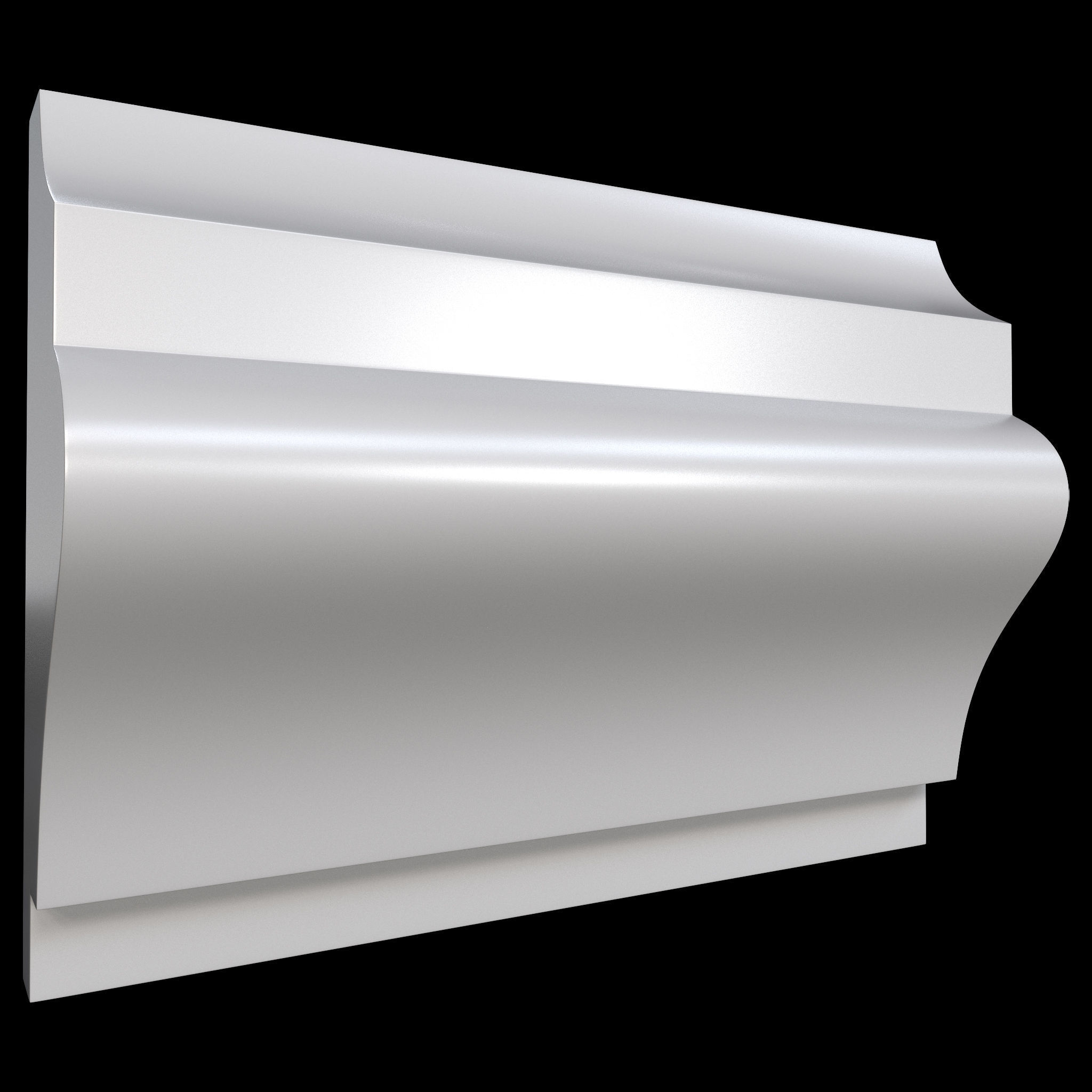 35 Cornice Base and High Mesh Vol 2 Low-poly 3D model_9