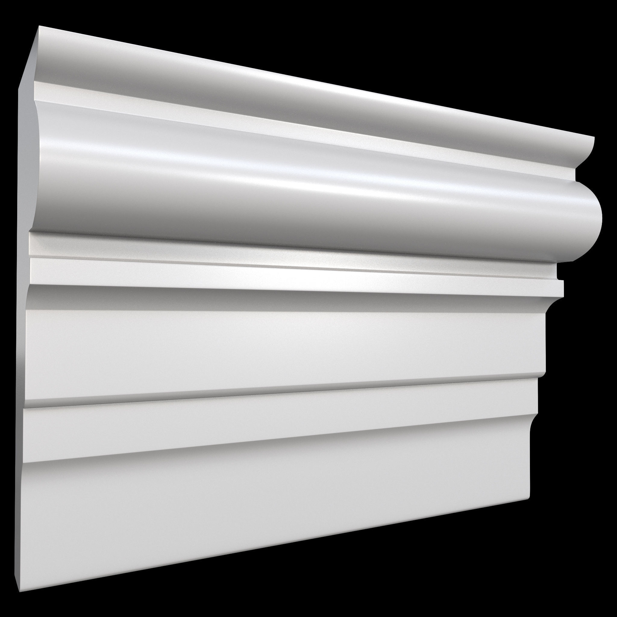 35 Cornice Base and High Mesh Vol 2 Low-poly 3D model_42