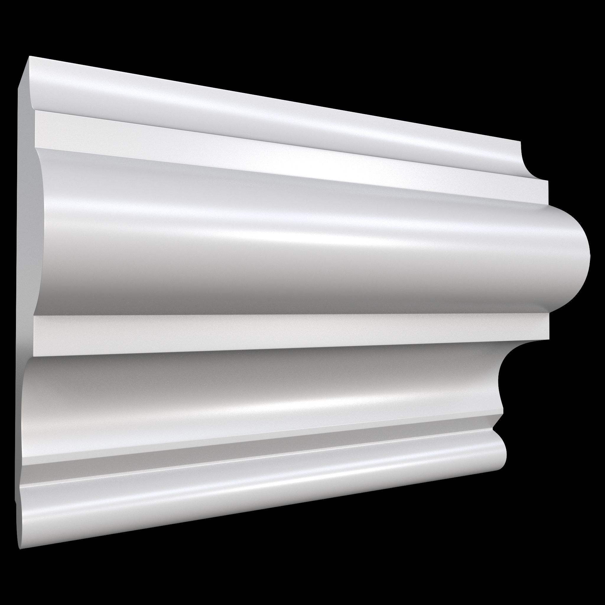 35 Cornice Base and High Mesh Vol 2 Low-poly 3D model_40