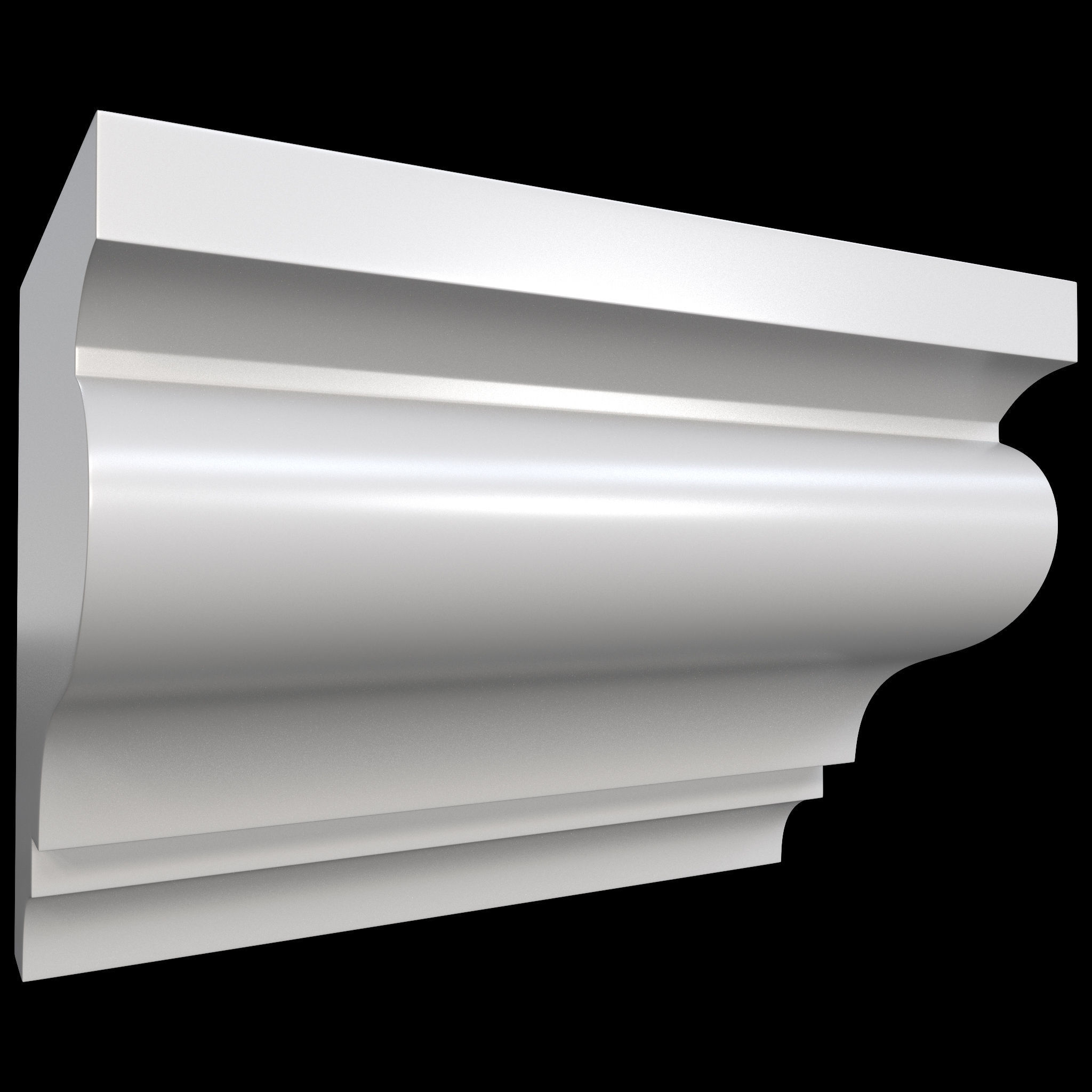 35 Cornice Base and High Mesh Vol 2 Low-poly 3D model_35