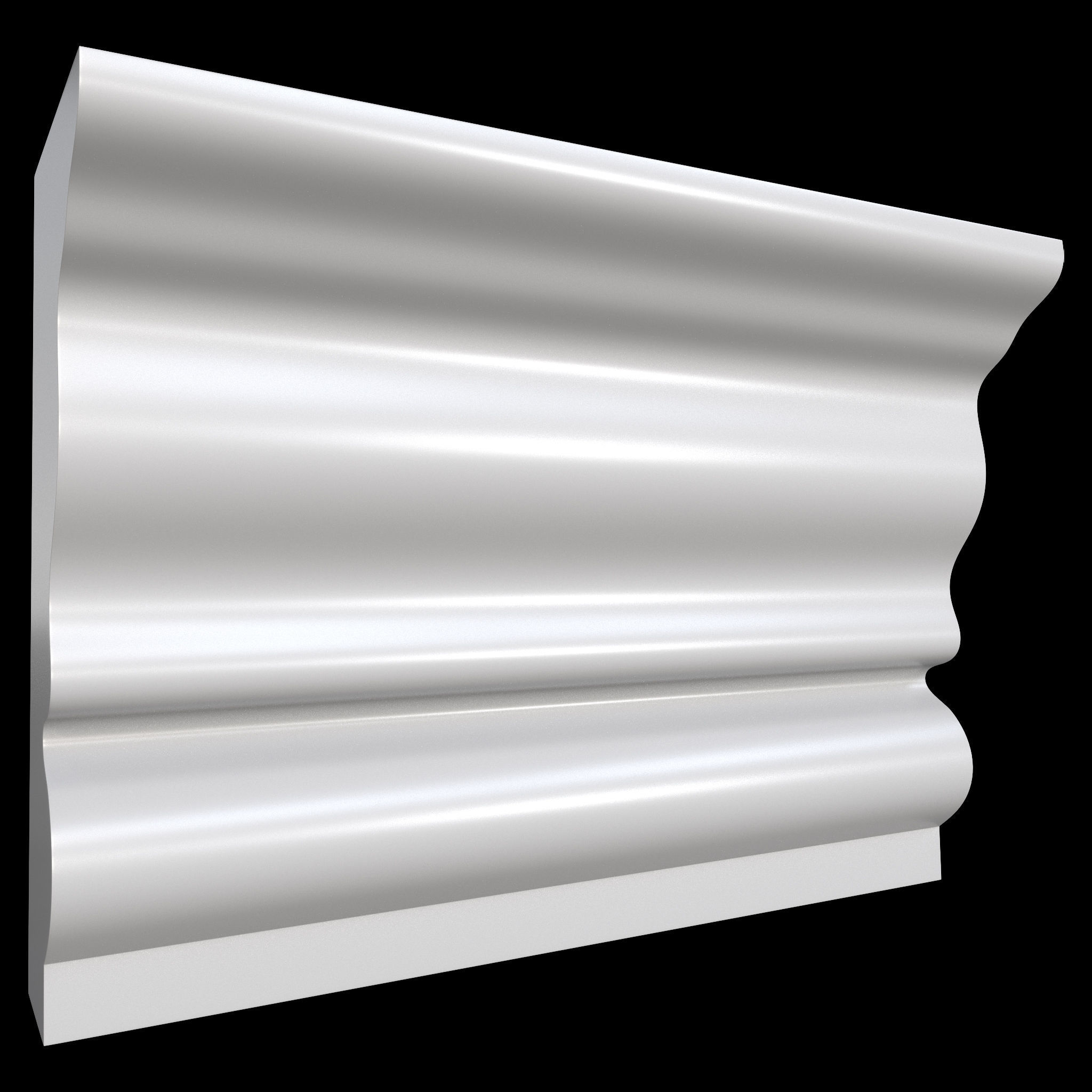 35 Cornice Base and High Mesh Vol 2 Low-poly 3D model_15