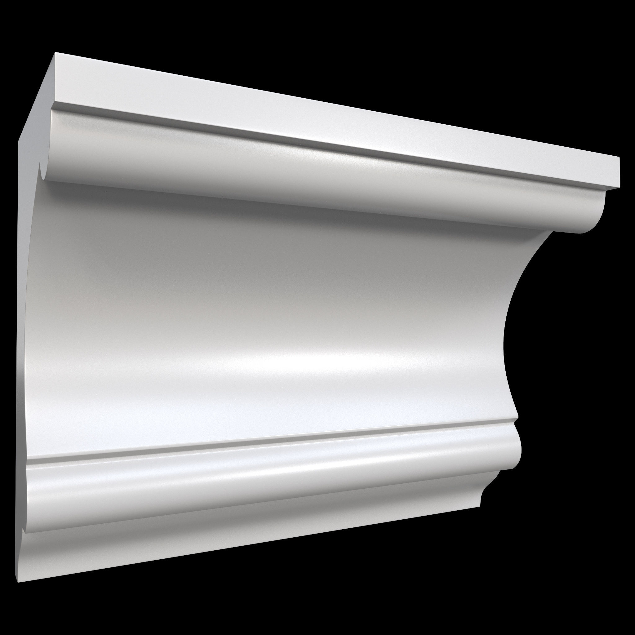 35 Cornice Base and High Mesh Vol 2 Low-poly 3D model_41