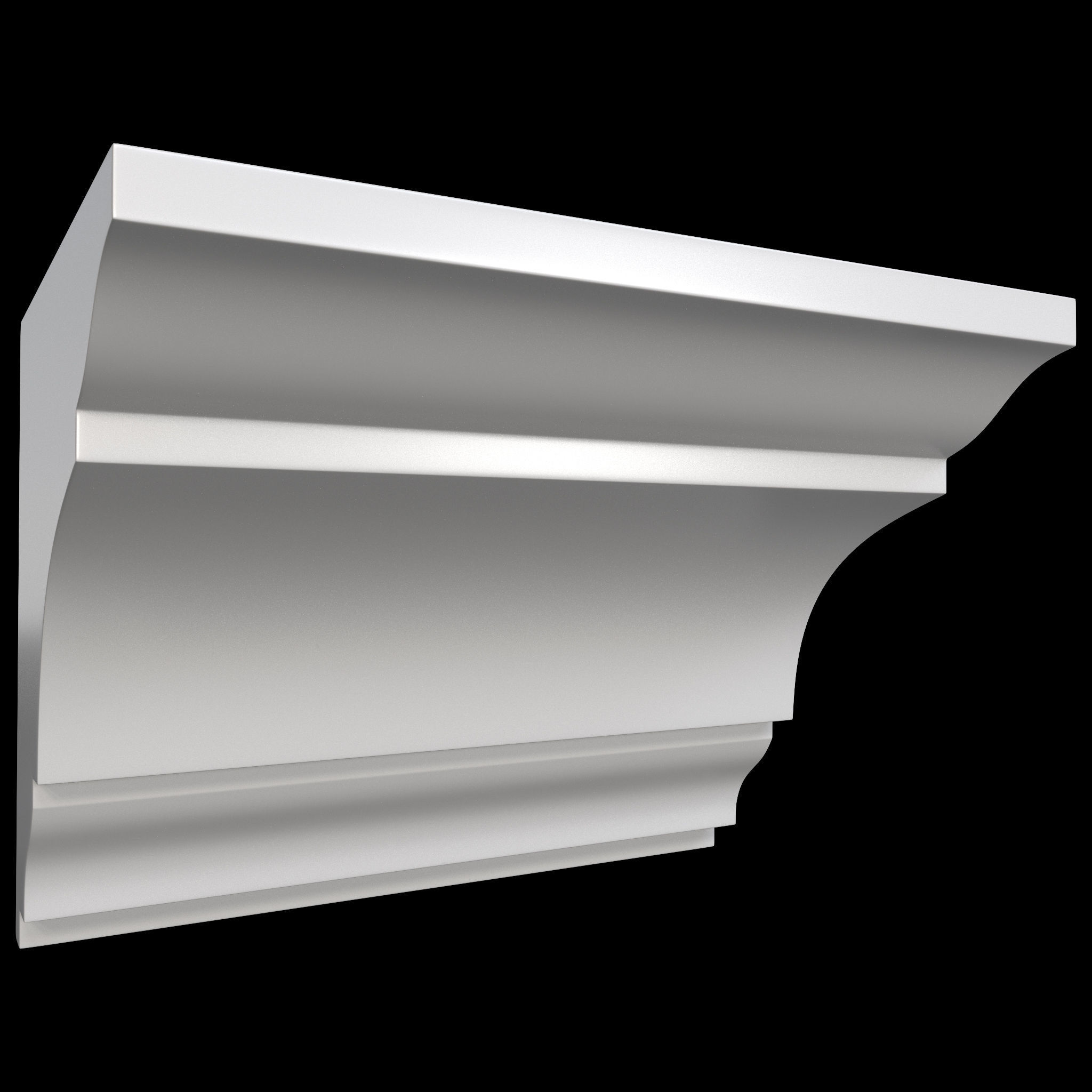 35 Cornice Base and High Mesh Vol 2 Low-poly 3D model_39