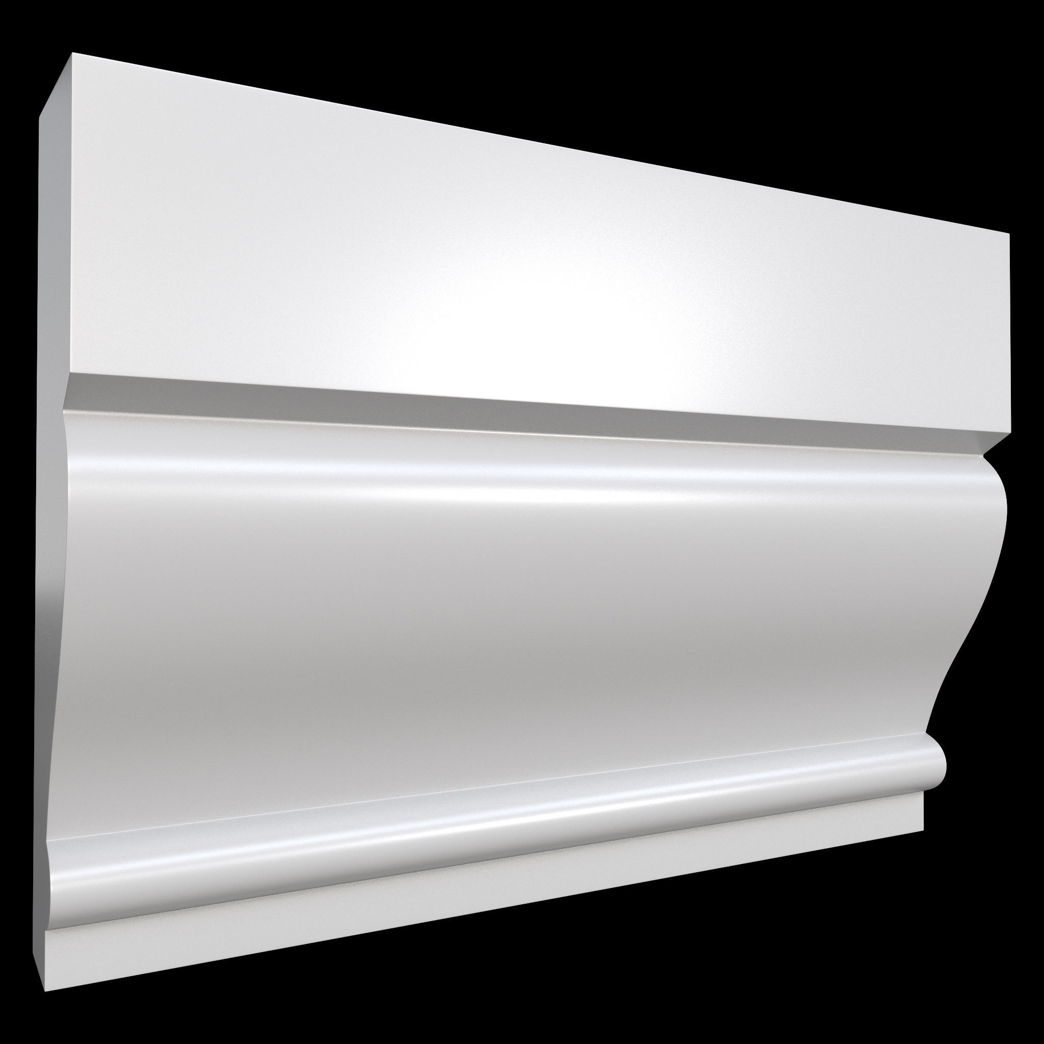 35 Cornice Base and High Mesh Vol 2 Low-poly 3D model_12